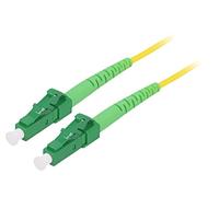 FPSLC10 Câble patch fibre OS2 LC/APC recto-verso 10m LSZH jaune LOGILINK
