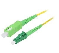 FPSLS10 Câble patch fibre OS2 LC/APC,SC/APC 10m LSZH jaune ØLiveitg: 2mm LOGI...