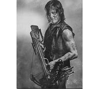 FPTZL Peinture diamant 5D à faire soi-même, broderie au point de croix, The Walking Dead, perles, 30 x 40 cm
