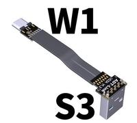 FPV-Adaptateur Micro USB 2.0 Type-A 90 Degrés,Ruban FPC,Câble pio Micro USB 5 Broches pour Photographie Aérienne Multicopter,5cm-100cm - Type S3-W1-0.05m