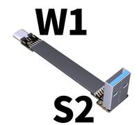 FPV-Adaptateur Micro USB 2.0 Type-A 90 Degrés,Ruban FPC,Câble pio Micro USB 5 Broches pour Photographie Aérienne Multicopter,5cm-100cm - Type S2-W1-0.05m