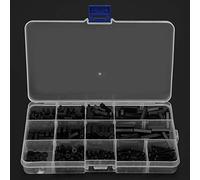 Fpv Drone Vis Ensemble M3 Écrou Vis Ensembles Nylon Noir 320 Pcs Boîte Noir Nylon Deux Voies Hex Colonne Entretoises Vis M3 Écrou Vis Ensemble