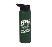 FPV Où les arbres ont une traction magnétique Stainless Steel Insulated Water Bottle