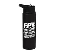 FPV : Où les arbres ont une traction magnétique Stainless Steel Insulated Water Bottle