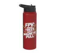 FPV : Où les arbres ont une traction magnétique Stainless Steel Insulated Water Bottle