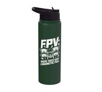 FPV : Où les arbres ont une traction magnétique Stainless Steel Insulated Water Bottle