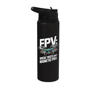 FPV Où les arbres ont une traction magnétique Stainless Steel Insulated Water Bottle