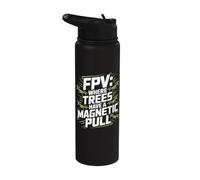 FPV : Où les arbres ont une traction magnétique Stainless Steel Insulated Water Bottle