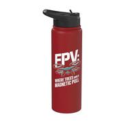 FPV Où les arbres ont une traction magnétique Stainless Steel Insulated Water Bottle