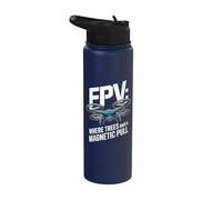 FPV Où les arbres ont une traction magnétique Stainless Steel Insulated Water Bottle