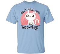FPVAWKBL Best Days are Meowdays T-Shirt Light Blue