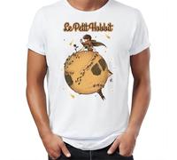 FPVAWKBL Men's T Shirt Vincent The Starry Night with Middle Earth Sauron Tower Cotton Short-Sleeved Shirt