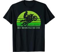 FPVAWKBL Mens Vintage Retro Best Motorcycle Dirt Bike Dad Ever Fathers Day T-Shirt