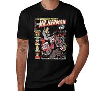 FPVAWKBL Mr.Herman T-Shirt Peewee Pee Wee Herman Comic Bike Adventure Big