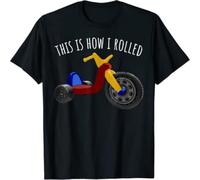 FPVAWKBL Nostalgic Love 70s 80s Vintage Retro Toys Big Tricycle Wheel T-Shirt
