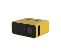 FPVAWKBL QUYNAGER Home Cinema Portable Beamer 3D Theatre Mini Vidéoprojecteur Filaire Synchronisation Android iOS Téléphone Smartphone (Couleur : E, Taille : Prise UK) (Prise AU Noire)