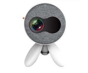 FPVAWKBL QUYNAGER Mini projecteur Portable pour Enfants, Petit projecteur de cinéma Maison 3D 1080P Compatible avec téléphone Portable (Couleur : Blanc-Dinosaure Doodle4) (Onecolor)