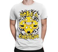 FPVAWKBL Smiling Faces Smile Every Day Men's T-Shirt Screen Printed White