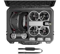 Fpvtosky Avata 360 Valise rigide étanche pour DJI Avata 360 Fly More Combo Accessoires pour DJI Goggles N3, RC Motion 3, contrôleur FPV 3/RC 2, 3 batteries et station de charge bidirectionnelle