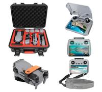 FPVtosky Ensemble d'accessoires 5 en 1 pour Air 3s, étui pour DJI Air 3s, cordon tour de cou, protecteur d'écran, pare-soleil RC2, support d'hélice pour DJI Air 3