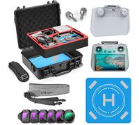 FPVtosky Ensemble de Mallette Rigide pour DJI Mini 5 Pro, Kit d'Accessoires de Drone Comprenant un Étui à Double Couche, une Visière Solaire RC2, une Lanière, un Protecteur d'Écran en Verre Trempé RC2