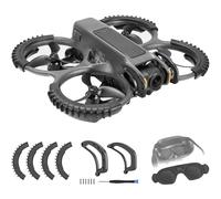 FPVtosky Kit d'accessoires 3 en 1 Avata 2, pare-chocs de cardan + protecteur d'hélice + housse de protection pour lunettes compatible avec drone DJI Avata 2 et lunettes
