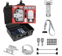 FPVtosky Kit d'accessoires 8 en 1 pour Mini 4K/2 SE, étui rigide double couche, support pour tablette, cordon tour de cou, train d'atterrissage, support d'hélices pour DJI Mini 4K/2/2 SE