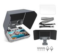FPVtosky Kit de protection 3 en 1 pour manette RC 2 DJI Mini 5/4 Pro et Air 3S, avec capot, cordon, 2 films de protection d'écran, accessoires pour DJI RC 2 et Air 3s