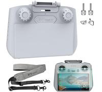 FPVtosky Mini 5/4 Pro Nouveau RC-2 Pare Soleil + 2 protections d'écran + kit longe - 3 En 1 RC-2 Support de télécommande pour DJI Air 3/Mini5, Mini 5/4 Pro Accessoires pour drone RC 2