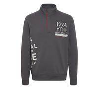 FQ1924 Sweat-shirt 'William' gris / noir / blanc, Taille XL