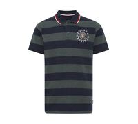 FQ1924 T-Shirt 'Peter' bleu foncé / vert chiné / rouge cerise / blanc, Taille L
