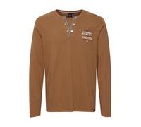 FQ1924 T-Shirt 'ROLF' marron / gris / blanc, Taille L