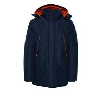 FQ1924 Veste d’hiver 'Abbe' bleu marine / gris / orange / blanc, Taille L