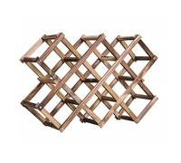 FQCXCKJ Casier à vin rétractable en Bois, Meuble décoratif pour Armoire à vin, étagère de Rangement (10 Bouteilles, Une Couleur)