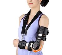 FQCXCKJ Coudière articulée, attelle d'immobilisation pour Bras et coude pour Adultes, orthèse de Fixation réglable pour coude (Droite)