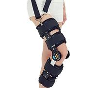 FQCXCKJ Genouillère articulée ROM avec Sangle, orthèse d'immobilisation pour blessure à la rotule, Protection orthopédique médicale, Jambe réglable