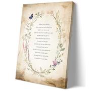 FQHIDMOMX Memorial Wall Decor When Tomorrow Starts Without Me Theme Print Sympathy Gift for Bereavement Funeral Home Living Room(Framed,16x24inch(40x60cm))