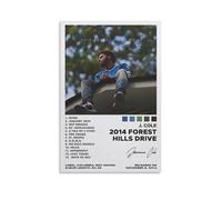 FQHTCUXPC Poster 2014 Forest Hills Drive by J sur toile, peinture à l'huile, affiche d'art à suspendre, décoration murale, affiche sans cadre, 60 x 90 cm