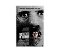 FQHTCUXPC Poster The Silence of The Lambs - Peinture à l'huile sur toile - Décoration murale d'intérieur - 60 x 90 cm