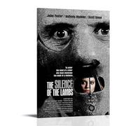 FQHTCUXPC Poster The Silence of The Lambs sur toile, peinture à l'huile, poster à suspendre, décoration murale intérieure, style cadre, 30 x 45 cm