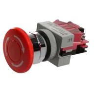 FQJYXWEWL Interrupteur d'arrêt d'urgence SPST-NC, Verrouillage par Poussoir, Rotation, vis de réinitialisation, 10 A, 600 V, 220 V, AVW401R