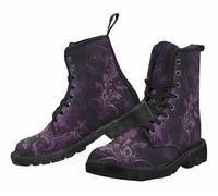 FQLGJMY Bottines Pour Femmes Imprimé Léopard Dégradé Papillons Fleurs Ciel étoilé Style Combat Color-block Plateforme Cuir Léger à Porter Avec Jeans Robes Jupes Voyages Fêtes Halloween Noël