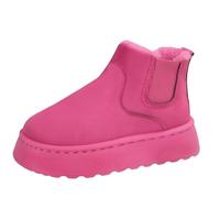 FQLGJMY Fausse fourrure fourrure cheville bottes de neige chaussures mousseuses d'hiver des femmes en daim chaud confortable extérieur à plat mode bottes courtes