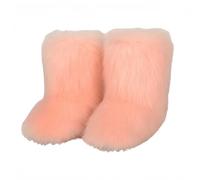 FQLGJMY Faux fourrure fourrure bottes de neige femmes hiver fuzzy chaussures mousseuses daim chaud mi-veau confortable extérieur chaussures de mode plates