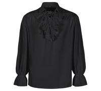 FQLGJMY Homme chemise pirate Ruffle renaissance victorienne vampire poète chemises Steampunk gothique médiéval costume d'Halloween