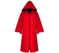 FQLGJMY Hommes et Femmes Médiéval Manteau Renaissance Sorcier Gothique Cap Grim Moissonneur Costume Cosplay Halloween