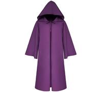 FQLGJMY Hommes et Femmes Médiéval Manteau Renaissance Sorcier Gothique Cap Grim Moissonneur Costume Cosplay Halloween