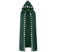 FQLGJMY Hommes et Femmes Médiéval Manteau Renaissance Sorcier Gothique Cap Grim Moissonneur Costume Cosplay Halloween