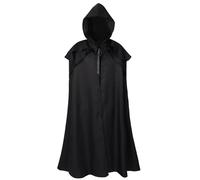 FQLGJMY Hommes et Femmes Médiéval Manteau Renaissance Sorcier Gothique Cap Grim Moissonneur Costume Cosplay Halloween