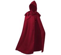 FQLGJMY Hommes et Femmes Médiéval Manteau Renaissance Sorcier Gothique Cap Grim Moissonneur Costume Cosplay Halloween